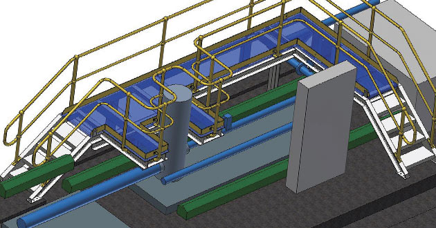 Water Polishing Plant Access Platform